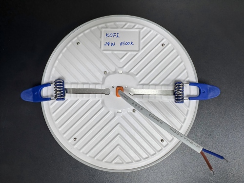 9/24/36W süllyesztett keret nélküli DOB panellámpa, vas+pp